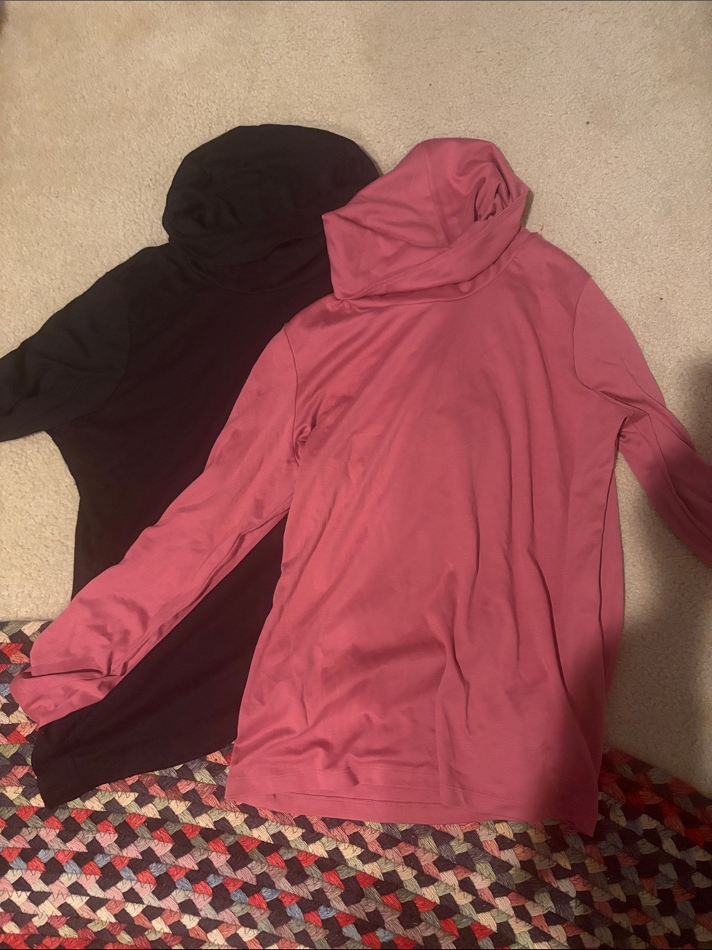 Two LL Bean Supima Cotton Tops - Size L